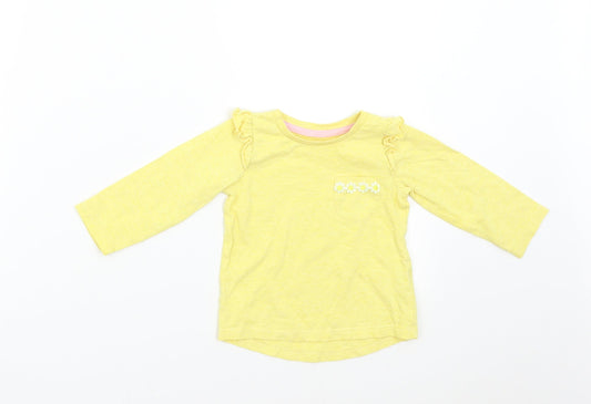 Nutmeg Baby Yellow   Basic T-Shirt Size 12-18 Months