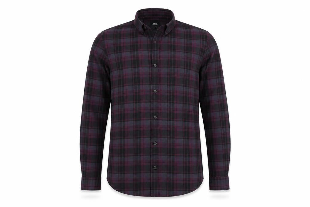 Mens UK Size S Burton Purple  Button-Up Long Sleeve Casual Shirt