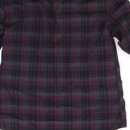 Mens UK Size S Burton Purple  Button-Up Long Sleeve Casual Shirt