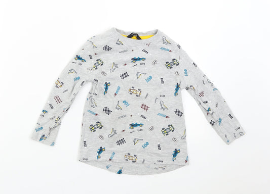 George Boys Grey   Basic T-Shirt Size 2-3 Years