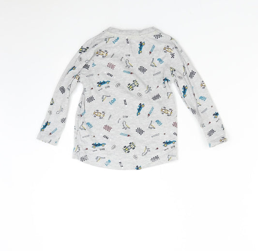 George Boys Grey   Basic T-Shirt Size 2-3 Years