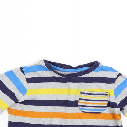 Nutmeg Baby Multicoloured Striped  Basic T-Shirt Size 12-18 Months