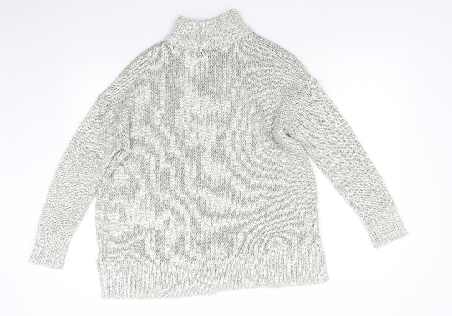 Womens UK Size M New Look Grey Pullover Jumper