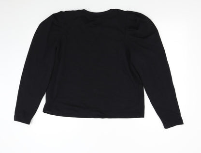 Womens UK Size M NEXT Black Pullover Sweatshirt