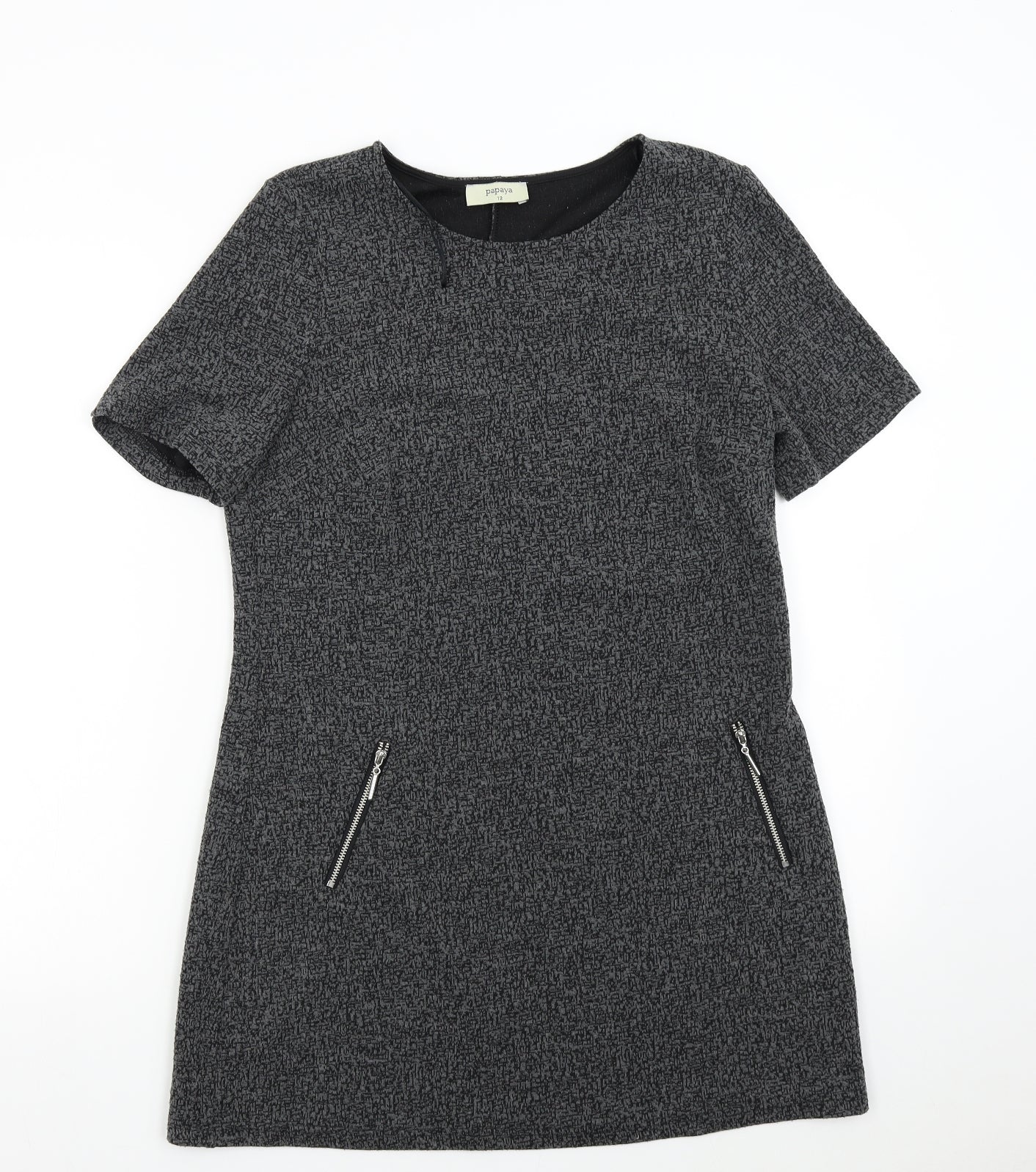 Papaya Womens Grey   Shift  Size 10