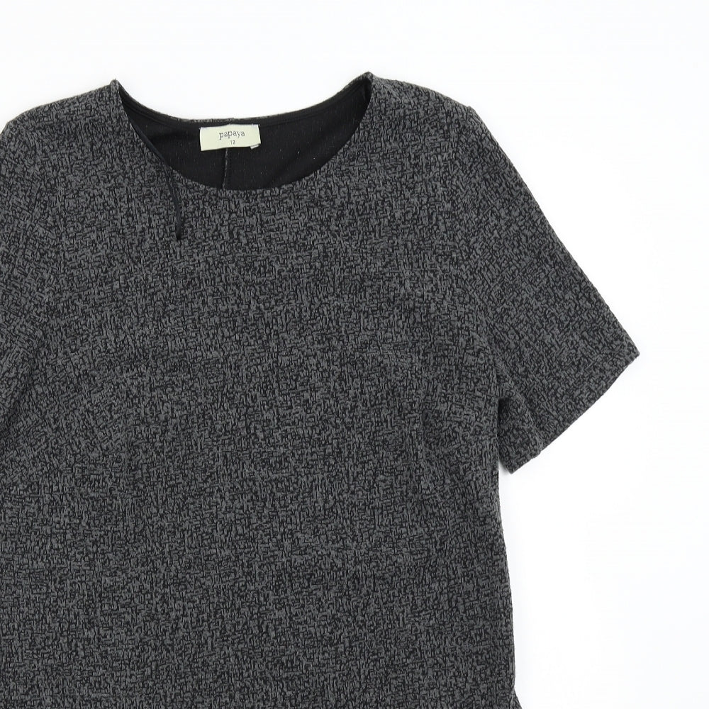 Papaya Womens Grey   Shift  Size 10