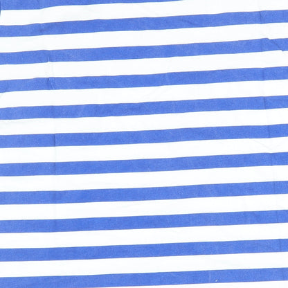Just Play Boys Blue Striped  Basic T-Shirt Size 12-13 Years