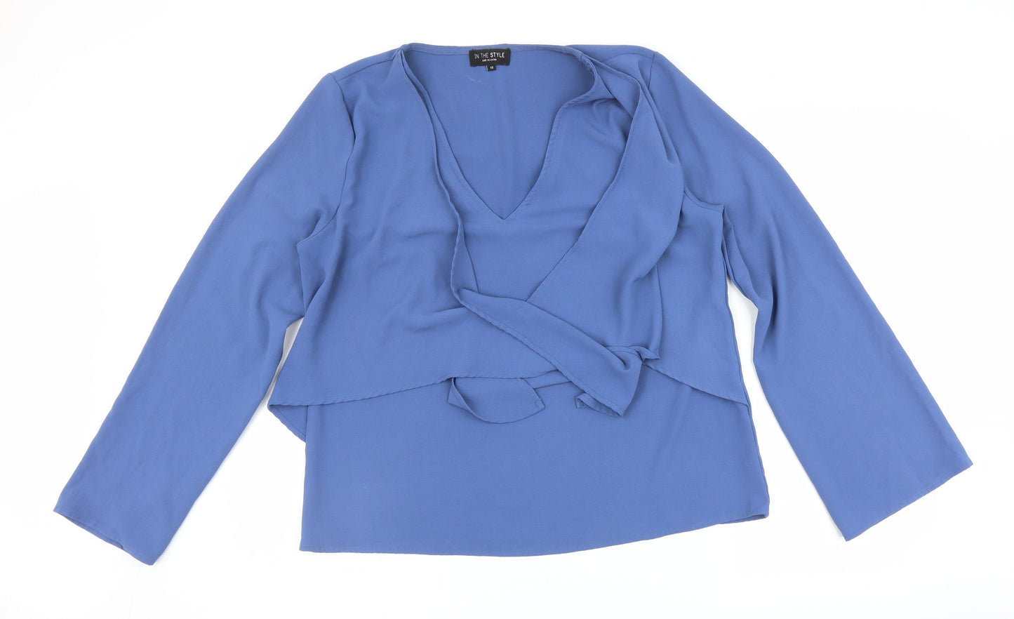 Womens UK Size 12 In the Style Purple Basic Blouse