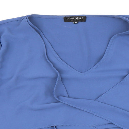 Womens UK Size 12 In the Style Purple Basic Blouse