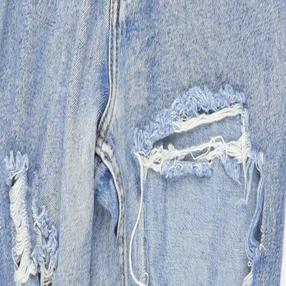 Boohoo Womens Blue   Straight Jeans Size 10 L26 in