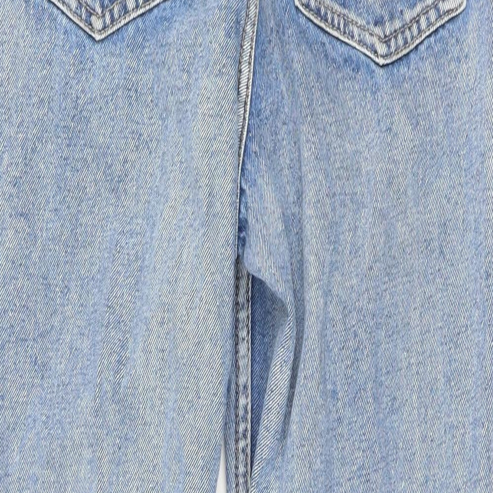 Boohoo Womens Blue   Straight Jeans Size 10 L26 in
