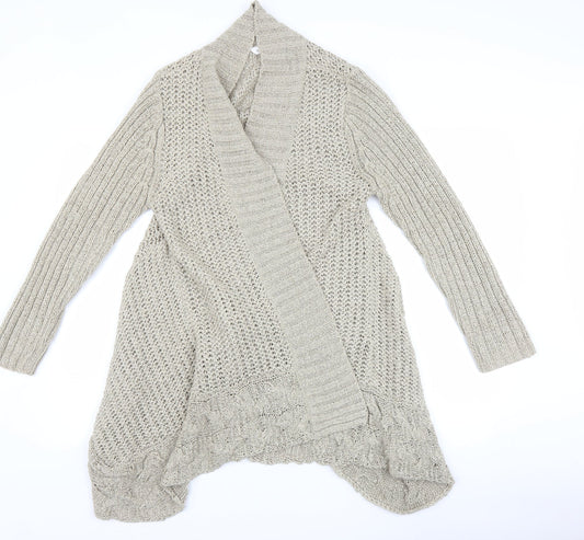 BHS Womens Beige   Full Zip Jumper Size 16