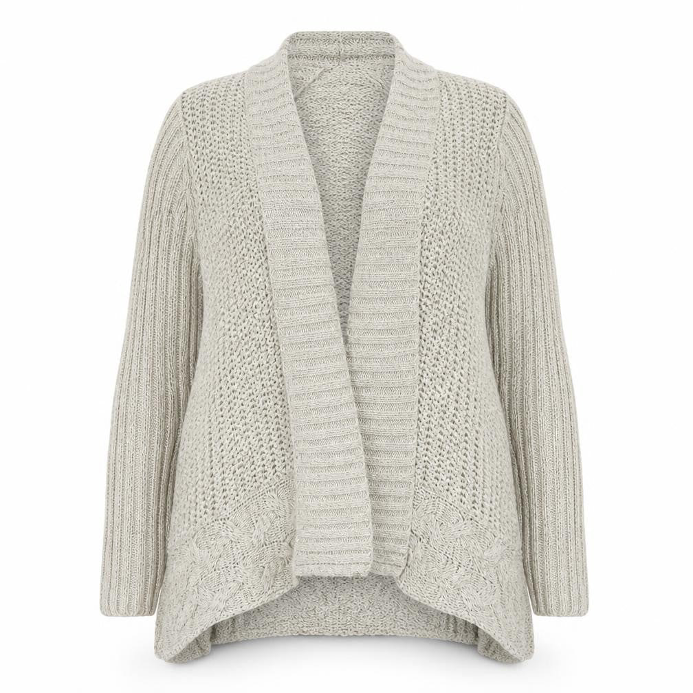 Womens UK Size 16 BHS Beige Full Zip Jumper