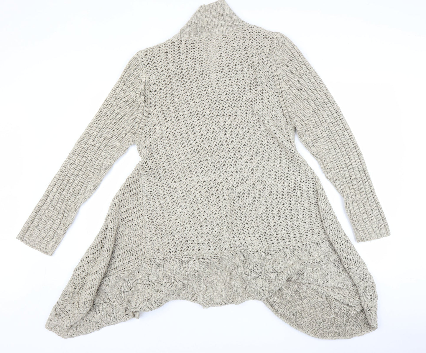 BHS Womens Beige   Full Zip Jumper Size 16