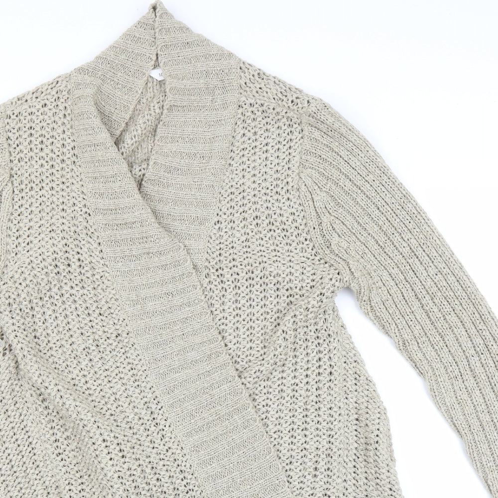 BHS Womens Beige   Full Zip Jumper Size 16