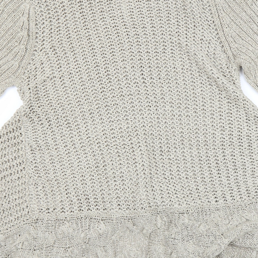 BHS Womens Beige   Full Zip Jumper Size 16