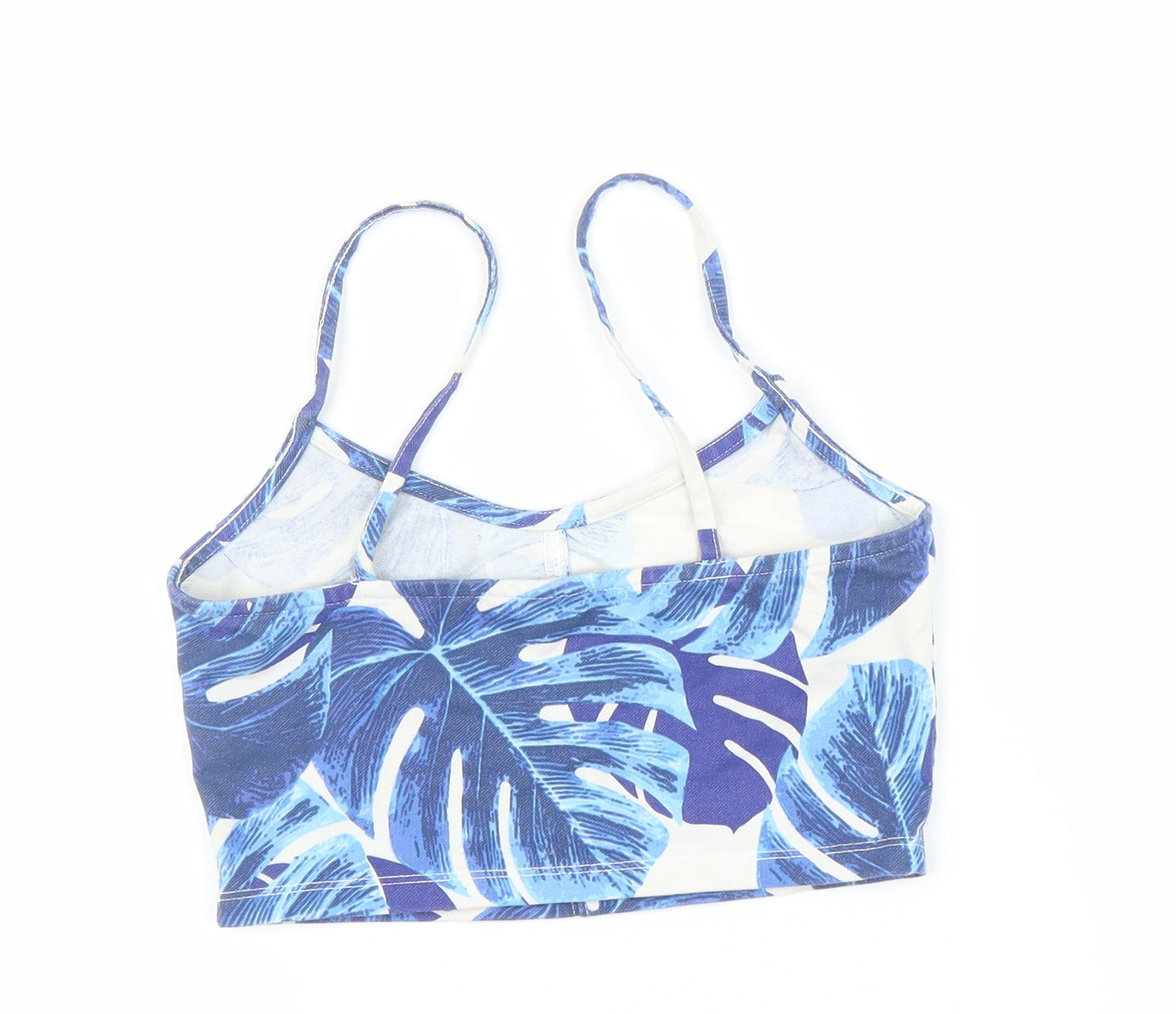 Womens UK Size 8 Topshop Blue Basic Tank