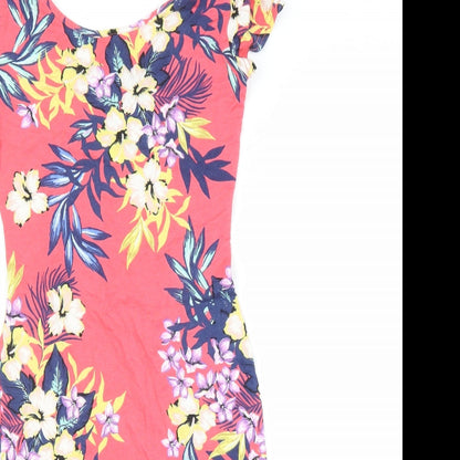 New Look Womens Pink Fair Isle  Bodycon  Size 10