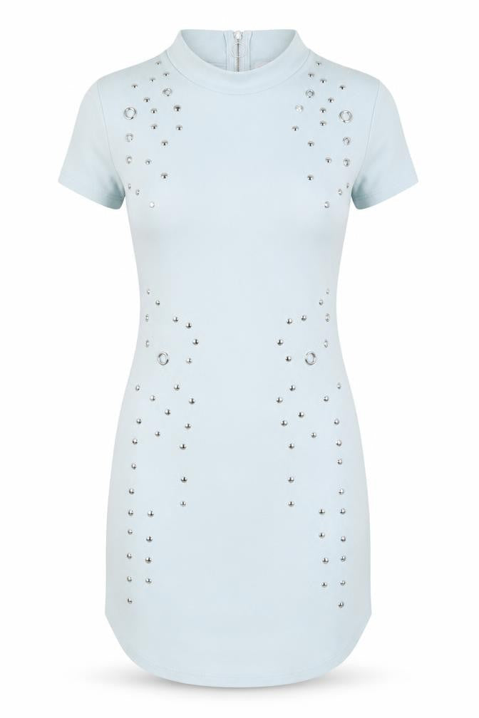 voyelles Womens Blue   Bodycon  Size M