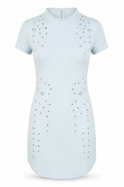 voyelles Womens Blue   Bodycon  Size M