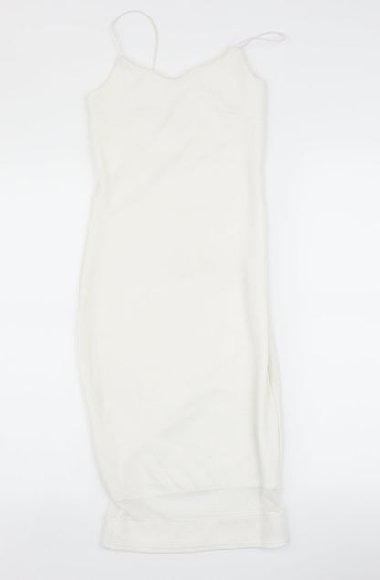 Glamour Babe Womens White   Bodycon  Size 8