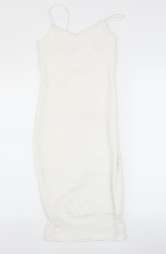 Glamour Babe Womens White   Bodycon  Size 8