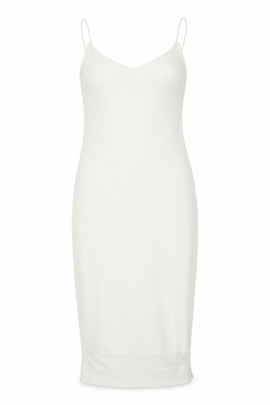 Front view of Glamour Babe women’s white bodycon, size UK 8