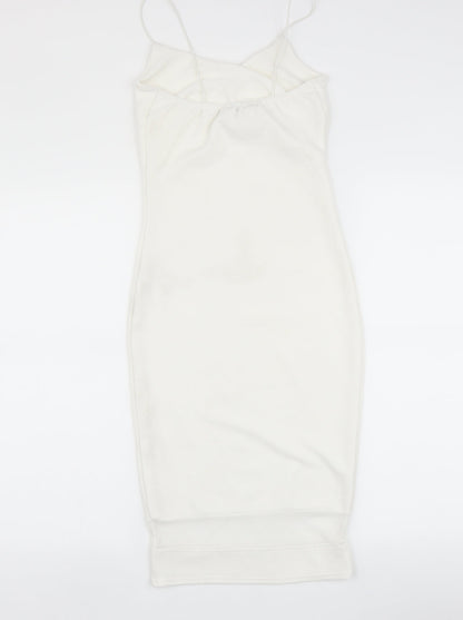 Glamour Babe Womens White   Bodycon  Size 8