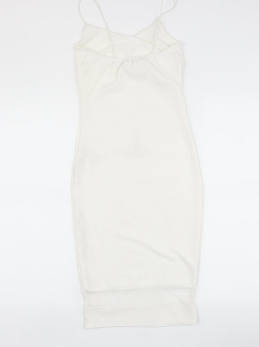 Glamour Babe Womens White   Bodycon  Size 8