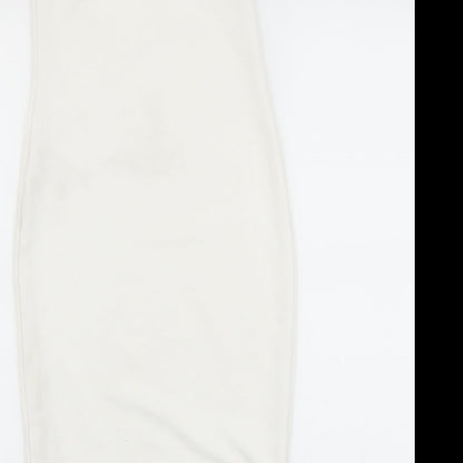 Glamour Babe Womens White   Bodycon  Size 8