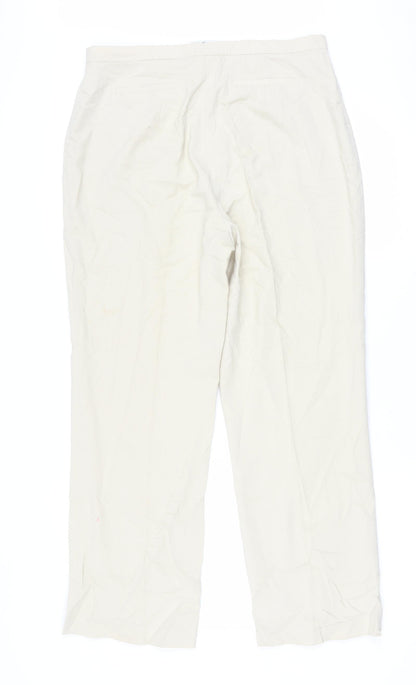 Katy Baker Womens Beige   Trousers  Size 16 L27.5 in