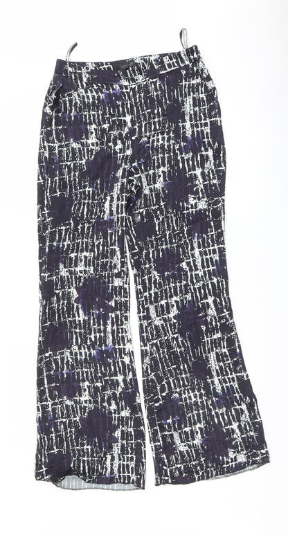 Womens UK Size 10 Topshop Regular Fit  Black Trousers