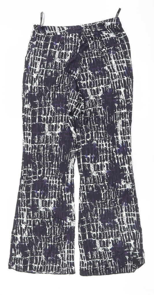 Womens UK Size 10 Topshop Regular Fit  Black Trousers