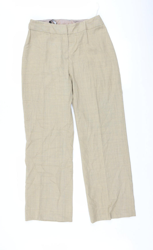 Womens UK Size 12 Dunnes Stores Regular Fit  Beige Trousers