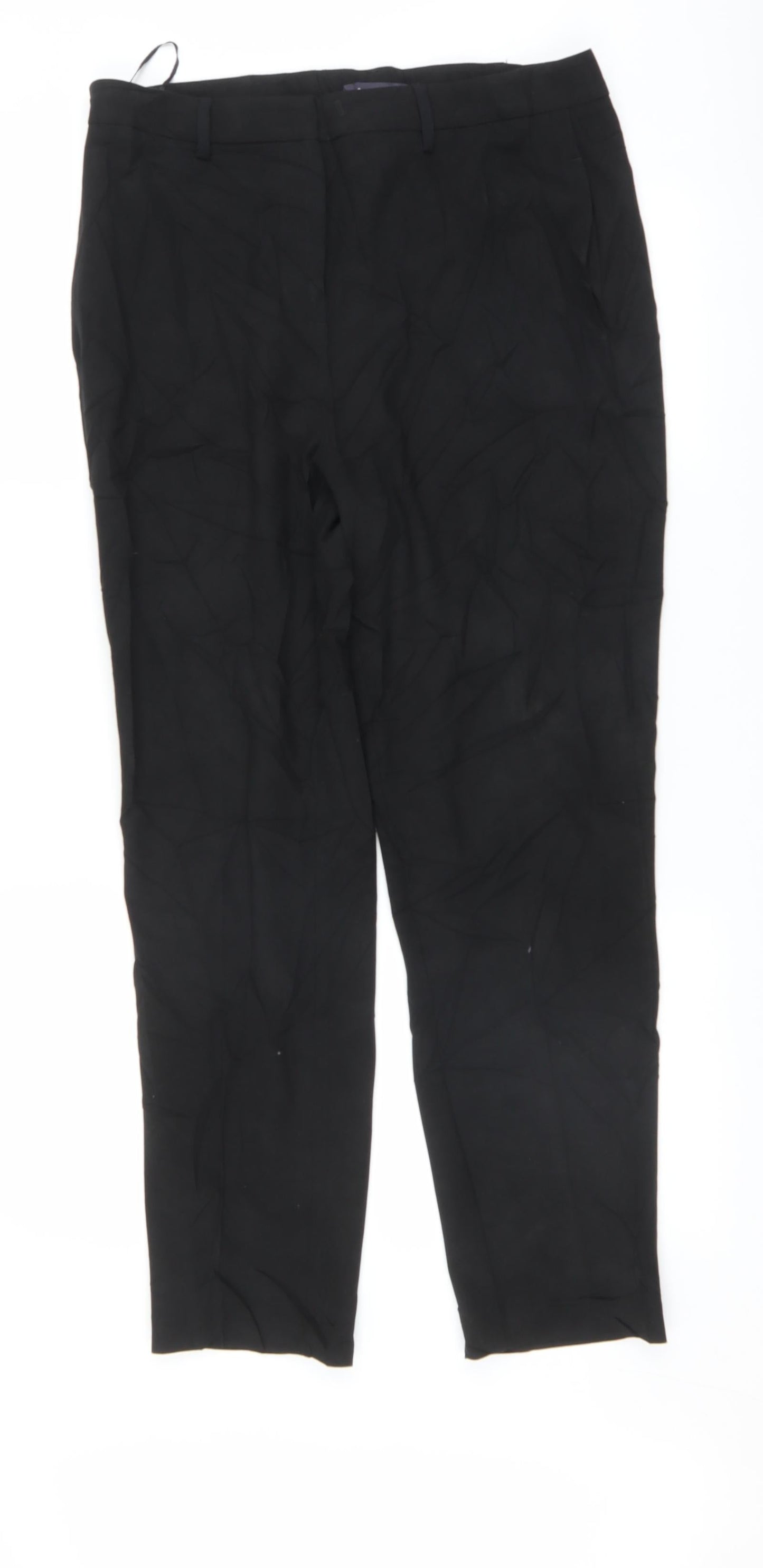 Womens UK Size 14 Marks and Spencer Regular Fit  Black Trousers