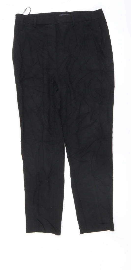 Womens UK Size 14 Marks and Spencer Regular Fit  Black Trousers