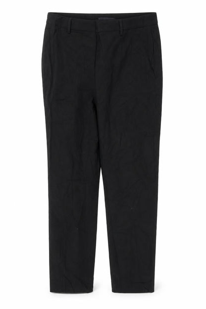 Front view of Marks & Spencer women’s black trousers, size UK 14, 28.5-inch leg