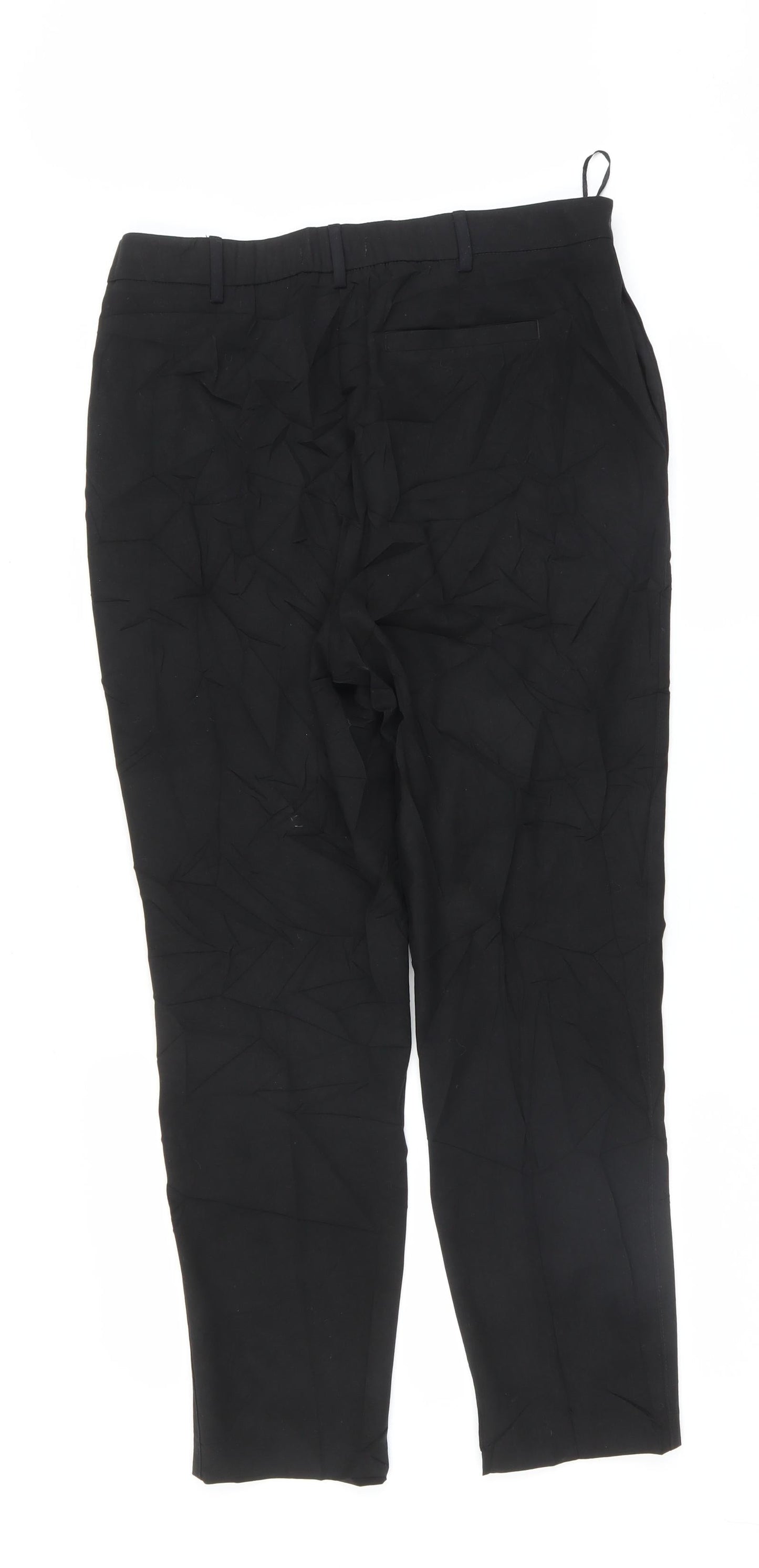 Womens UK Size 14 Marks and Spencer Regular Fit  Black Trousers