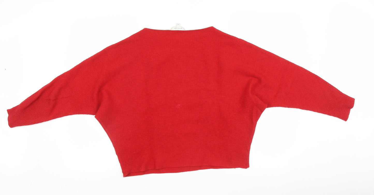 Womens UK Size M Principles Red Pullover Jumper