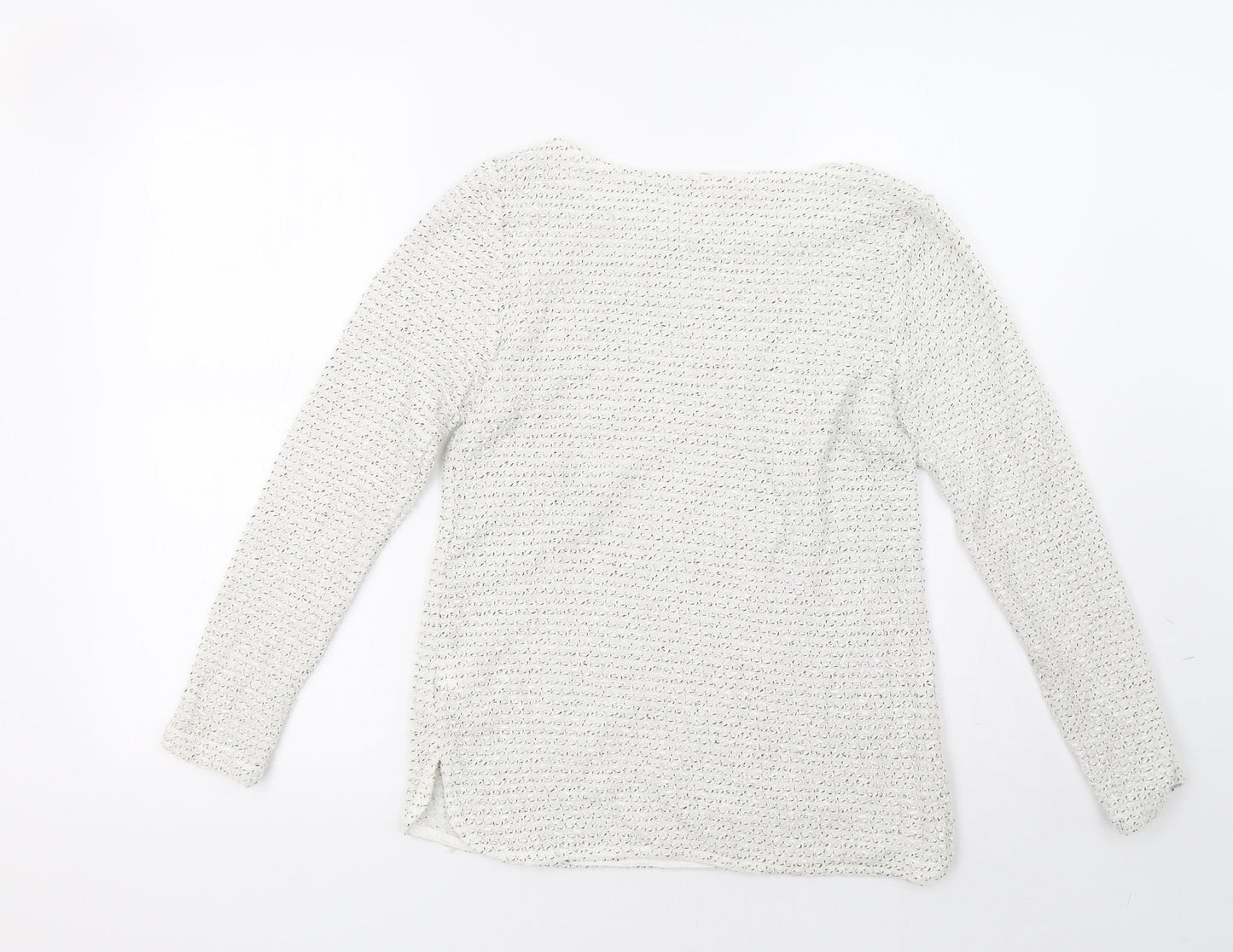 H&M Womens White   Pullover Sweatshirt Size XS