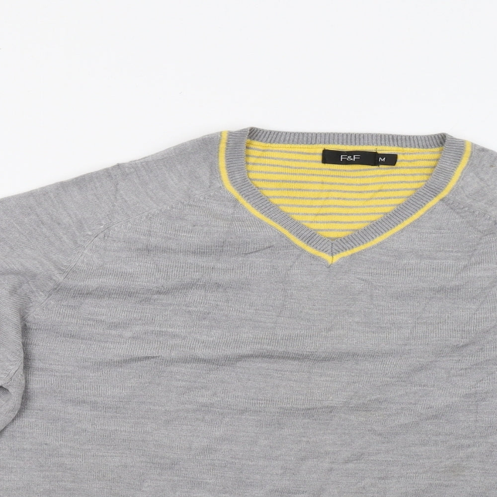F&F Mens Grey   Pullover Sweatshirt Size M