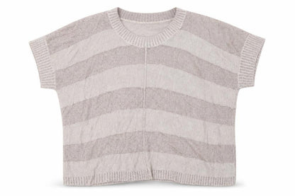Front view of women’s beige pullover sweatshirt, size UK 22