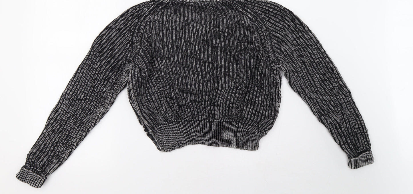 H&M Womens Grey   Pullover Sweatshirt Size S