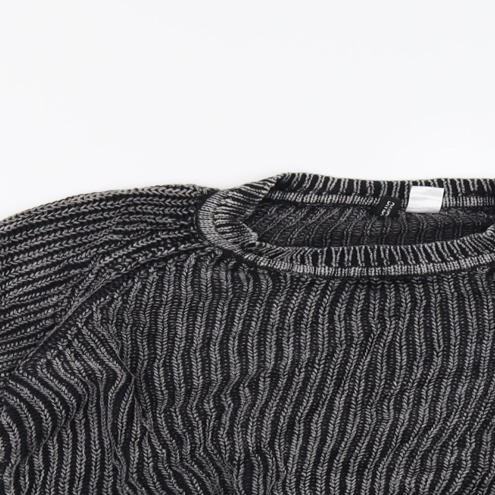 H&M Womens Grey   Pullover Sweatshirt Size S