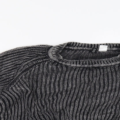 H&M Womens Grey   Pullover Sweatshirt Size S