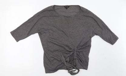 Additional front view of Phase Eight women’s brown pullover sweatshirt, size UK 12