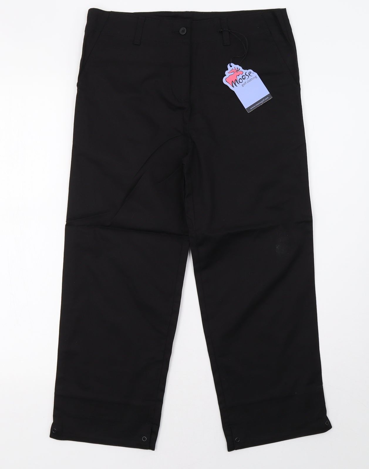 Womens UK Size 12 moose Regular Fit  Black Trousers
