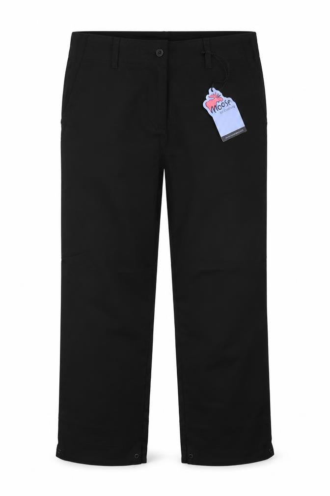 Womens UK Size 12 moose Regular Fit  Black Trousers