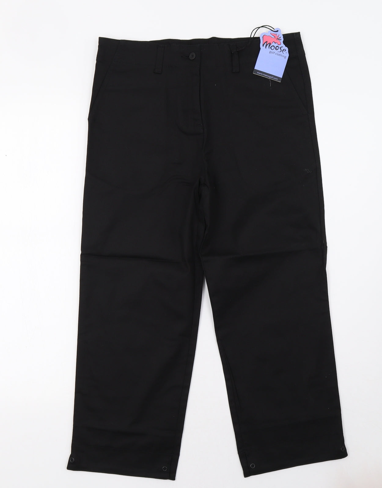 Womens UK Size 12 moose Regular Fit  Black Trousers
