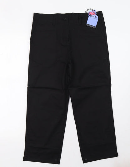 Womens UK Size 12 moose Regular Fit  Black Trousers